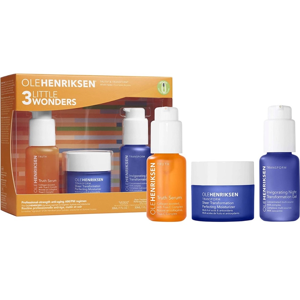 OLE HENRIKSEN 3 Little Wonders Truth Serum Sheer Transformation $150 Value NIB